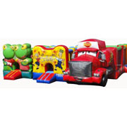 Cheap inflatable Mack bouncer cartoons